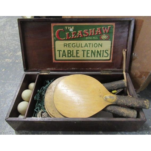 42 - ANTIQUE PING PONG SET