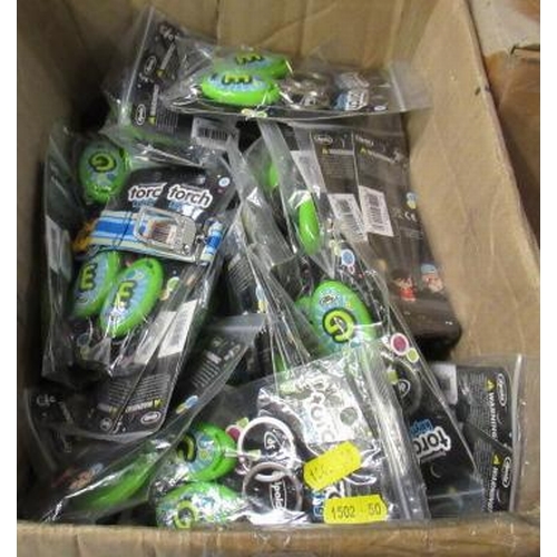 47 - BOX OF TORCH KEY RINGS