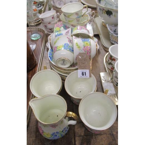 61 - TWO PART TEA SETS