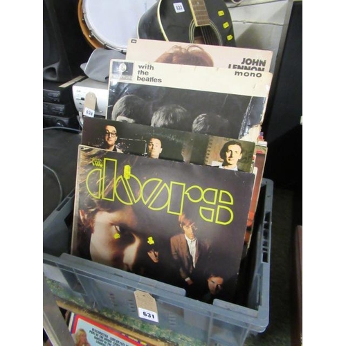 631 - BOX OF THE DOORS AND OTHER LP RECORDS