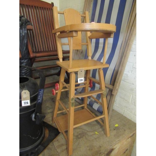 728 - DOLLS HIGH CHAIR