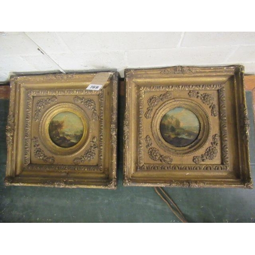 769 - PAIR OF GILT FRAMED OILS