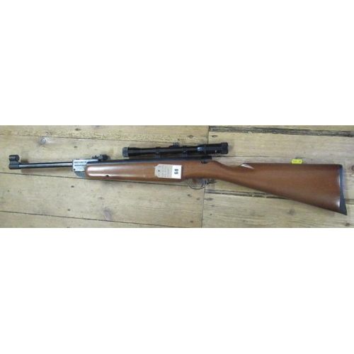 68 - WEBLEY XL AIR RIFLE AND SIGHT