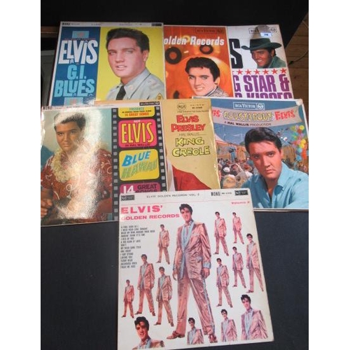 70 - SEVEN VARIOUS ELVIS LP RECORDS INCLUDING FLAMING STARS AND SUMMER KISSES NUMBER RD7723 MONO