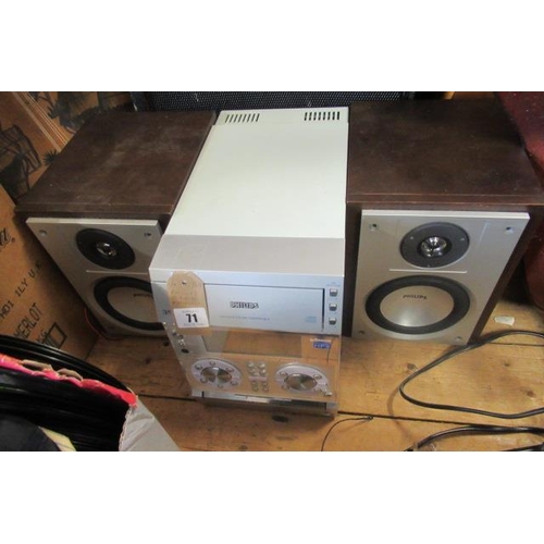 71 - PHILLIPS CD PLAYER AND SPEAKERS