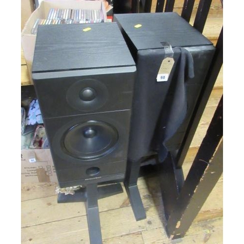 90 - PAIR OF MORDAUNT SHORT SPEAKERS