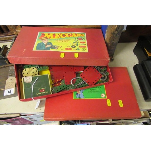 23 - TWO VINTAGE MECCANO ACCESSORY KITS