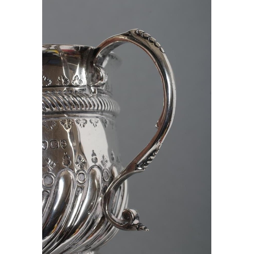 143 - A LATE VICTORIAN SILVER PORRINGER, maker possibly Walker & Tolhurst, London 1893, in Queen Anne styl... 