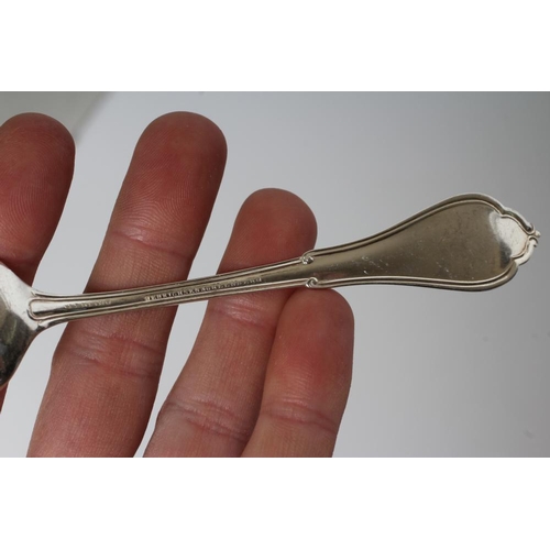 152 - A SET OF TWELVE AMERICAN SILVER TEASPOONS, maker Henrichsen & Greenberg, stamped Sterling, in thread... 