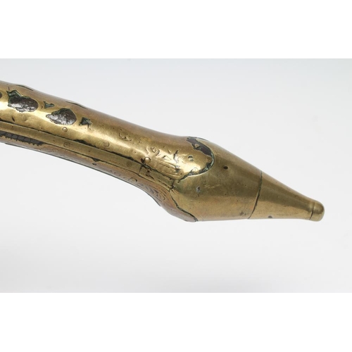 296 - A TURKISH FLINTLOCK PISTOL, 19th century, with 10 1/2