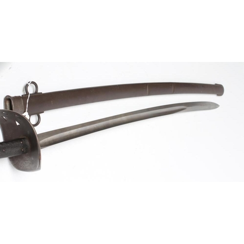 303 - AN 1885 PATTERN CAVALRY TROOPER'S SWORD with 34 1/2
