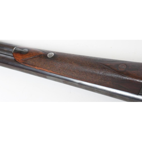 363 - A COGSWELL & HARRISON SIDE BY SIDE 20 BORE SHOTGUN, the 27 1/2