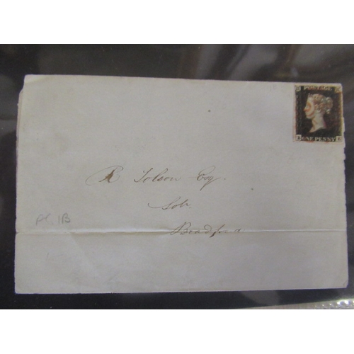 164 - A SPARSE GB COLLECTION but including interesting Molready Envelopes and two Penny Blacks on piece (o... 