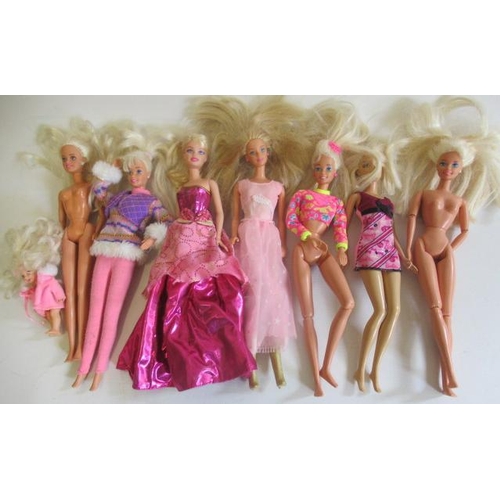 194 - Two boxes of 15 Barbie dolls, mixed ages, including 6 1976 Mattel examples, 1 1988 and the rest late... 