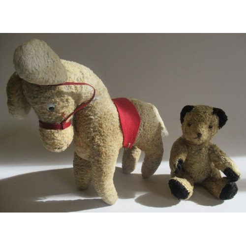 219 - Two vintage plush toys, comprising an 8 1/2