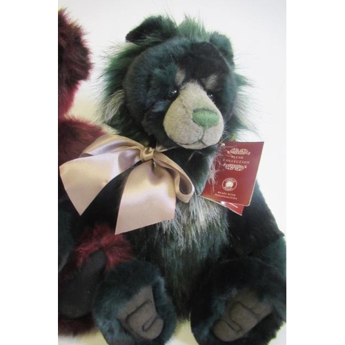 277 - Three collector's Charlie Bears, largest 47cm long (Est. plus 21% premium inc. VAT)