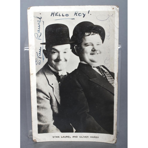 281 - A Laurel & Hardy signed photograph, 