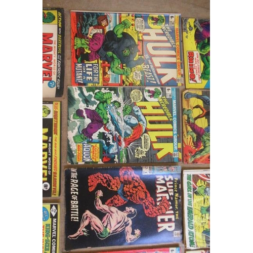 291 - 17 Marvel comics on the Hulk and Sub-Mariner comprising The Incredible Hulk no. 104, 117,148,161 and... 