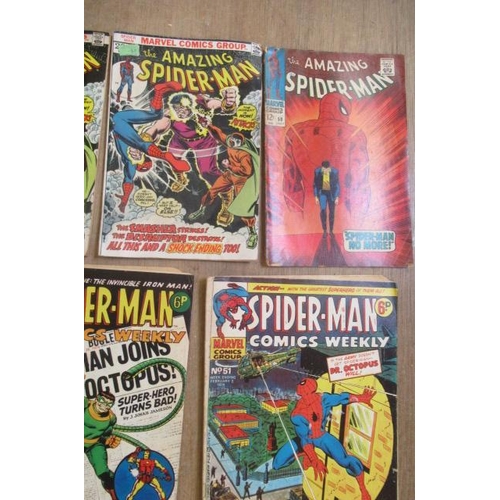 292 - 28 Marvel Spider-Man comics, comprising the Amazing Spider-Man no.49, 50, 58, and118 x 2, Spider-Man... 