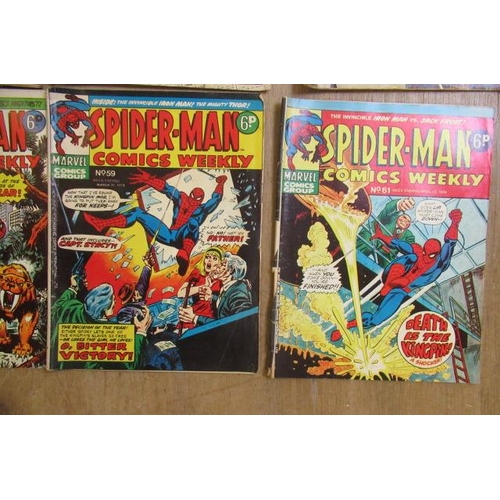 292 - 28 Marvel Spider-Man comics, comprising the Amazing Spider-Man no.49, 50, 58, and118 x 2, Spider-Man... 