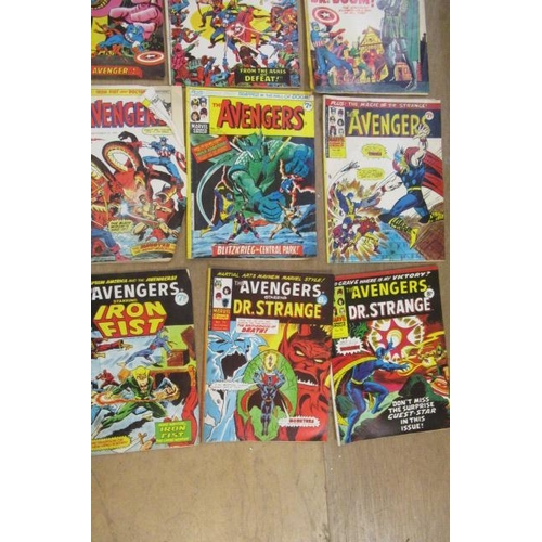 293 - 54 Marvel Avengers comics, comprising The Avengers no.53, 57, 76, 78 and 81, The Avengers Featuring.... 