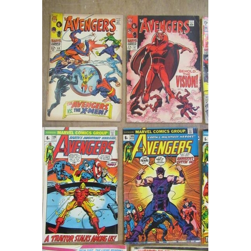 293 - 54 Marvel Avengers comics, comprising The Avengers no.53, 57, 76, 78 and 81, The Avengers Featuring.... 