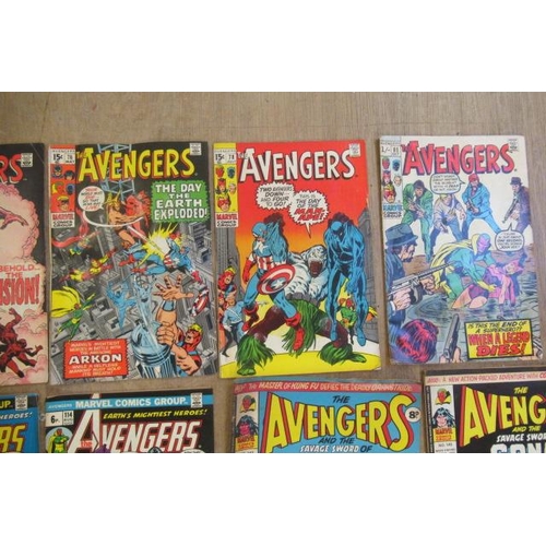 293 - 54 Marvel Avengers comics, comprising The Avengers no.53, 57, 76, 78 and 81, The Avengers Featuring.... 