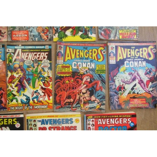 293 - 54 Marvel Avengers comics, comprising The Avengers no.53, 57, 76, 78 and 81, The Avengers Featuring.... 