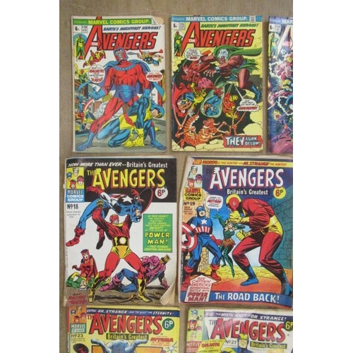 293 - 54 Marvel Avengers comics, comprising The Avengers no.53, 57, 76, 78 and 81, The Avengers Featuring.... 