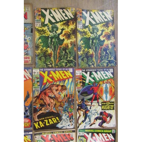 295 - 20 Marvel X-Men comics, comprising The X-Men no. 29,37, 40, 50 x2, 55, 56, 58, 62, 63, 64, 67, 77, 7... 