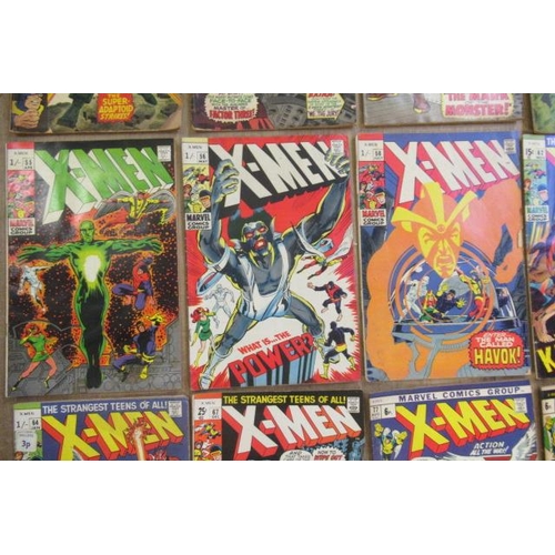 295 - 20 Marvel X-Men comics, comprising The X-Men no. 29,37, 40, 50 x2, 55, 56, 58, 62, 63, 64, 67, 77, 7... 