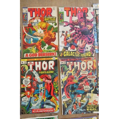 296 - 22 Marvel The Mighty Thor comics, Comprising no. 152, 160, 166, 168, 169 x2, 170, 203, 218, 228 x2, ... 