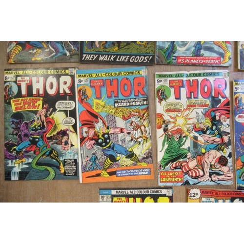 296 - 22 Marvel The Mighty Thor comics, Comprising no. 152, 160, 166, 168, 169 x2, 170, 203, 218, 228 x2, ... 