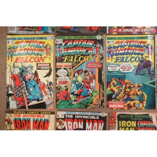 297 - 15 Marvel Iron Man & Captain America comics, comprising The Invincible Iron Man no.21, 50, 51, and 6... 