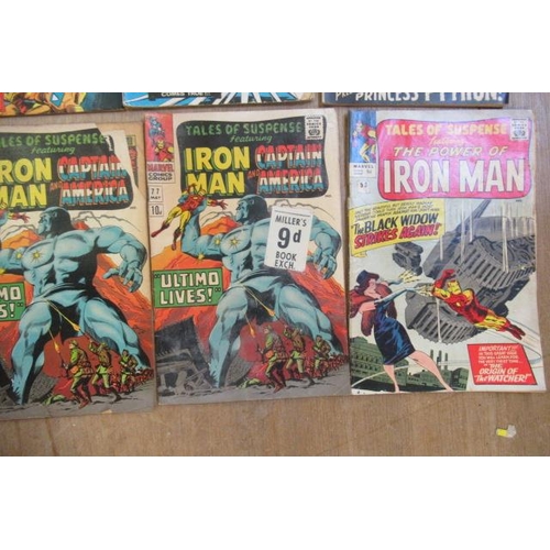 297 - 15 Marvel Iron Man & Captain America comics, comprising The Invincible Iron Man no.21, 50, 51, and 6... 