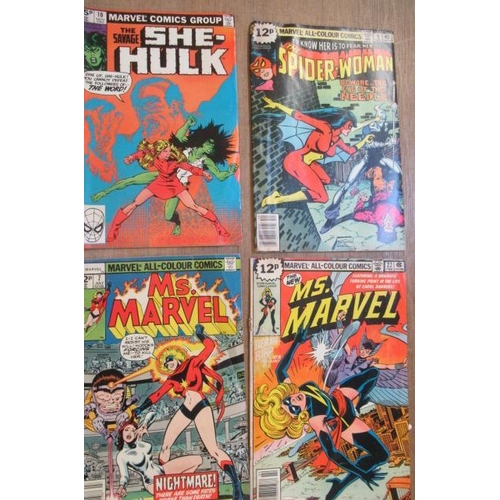 298 - 5 Marvel & DC female super hero comics, comprising The Savage She-Hulk no.3, 4, 6, 7, 9, and 10, Bew... 