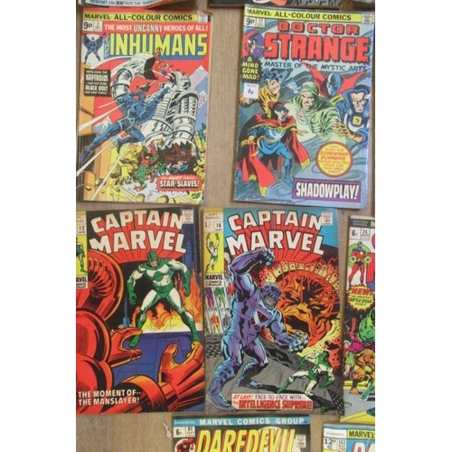 299 - 23 DC & Marvel comics, including Daredevil no.6, 16, 37, 91 and 143, Shazam no.5 and 34, Captain Mar... 