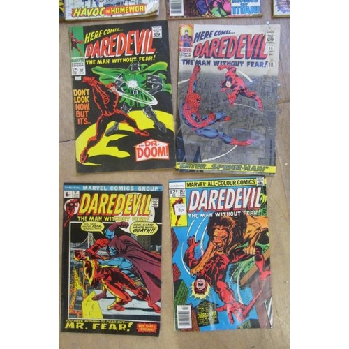 299 - 23 DC & Marvel comics, including Daredevil no.6, 16, 37, 91 and 143, Shazam no.5 and 34, Captain Mar... 