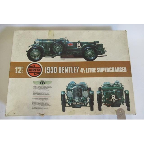 333 - Airfix Bentley Motor Car Kit, box F-P, model kit has been started, unchecked for completeness (Est. ... 