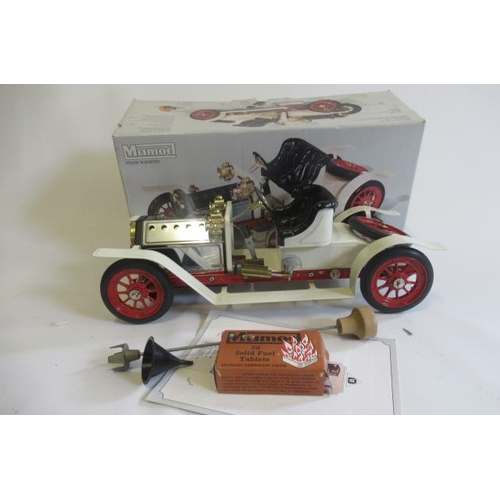 346 - Mamod steam roadster drivers, seat loose, boxed with instructions, G-E (Est. plus 21% premium inc. V... 