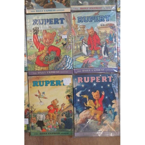 360 - Sixteen Daily Express Rupert Annuals from 1970, G (Est. plus 17.5% premium)