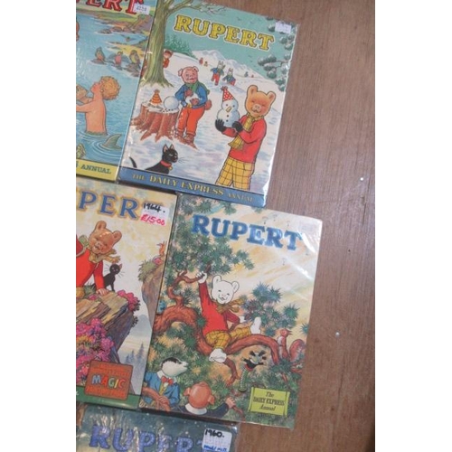 361 - Sixteen Daily Express Rupert Annuals from 1970, G (Est. plus 17.5% premium)