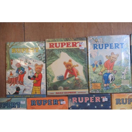 362 - Sixteen Daily Express Rupert Annuals from 1970, G (Est. plus 17.5% premium)