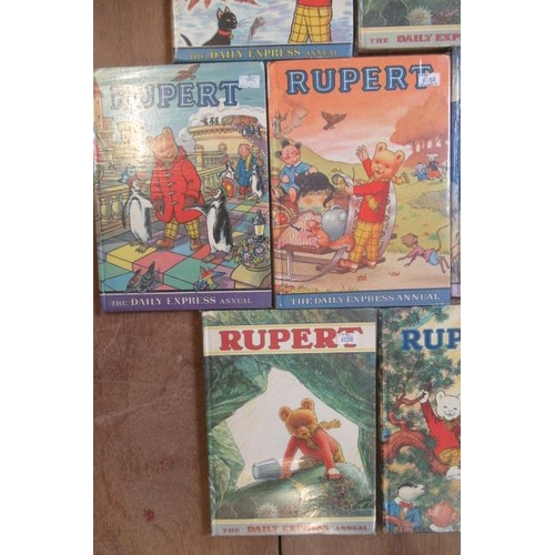 362 - Sixteen Daily Express Rupert Annuals from 1970, G (Est. plus 17.5% premium)