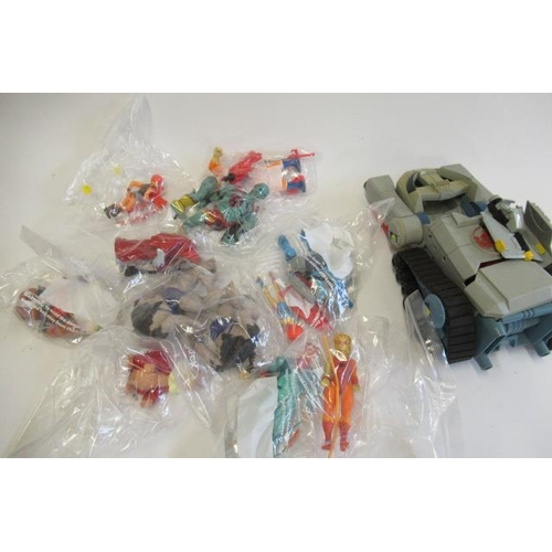 380 - Thunder Tiger action figures and accessories, some items playworn, F-G (Est. plus 21% premium inc. V... 