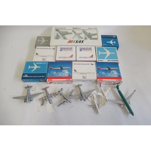 493 - Schabak Airline models in 1:600 scale, most items boxed, all models E-M (Est. plus 21% premium inc. ... 