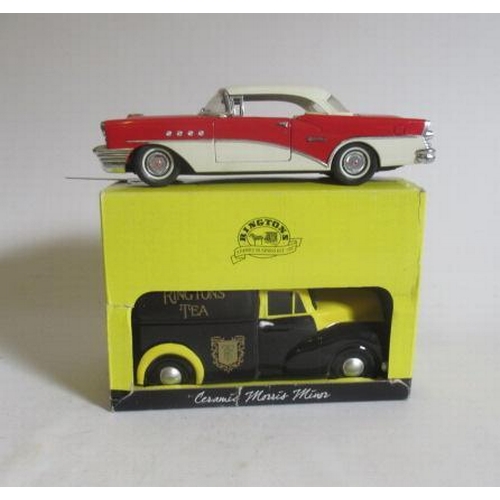 538 - Ceramic Morris Minor van and Mira diecast Buick Century, F (Est. plus 21% premium inc. VAT)