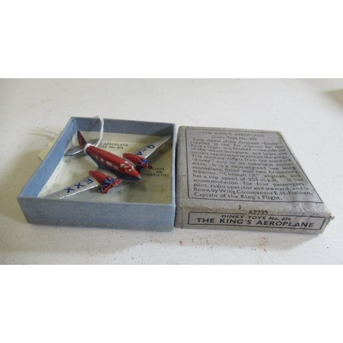 619 - Dinky The Kings aeroplane, boxed G (Est. plus 21% premium inc. VAT)