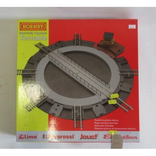 649 - Hornby electrically operated turntable, boxed, G-E (Est. plus 21% premium inc. VAT)