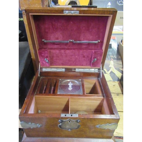 58 - MAHOGANY TEA CADDY